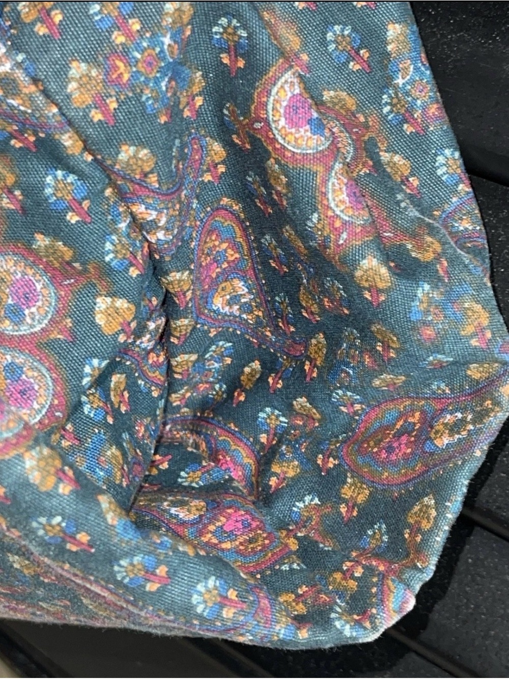 Marc Jacobs XL Boho Paisley Tote Bag with Purple Rope & Orange Handles EUC - Picture 11 of 15